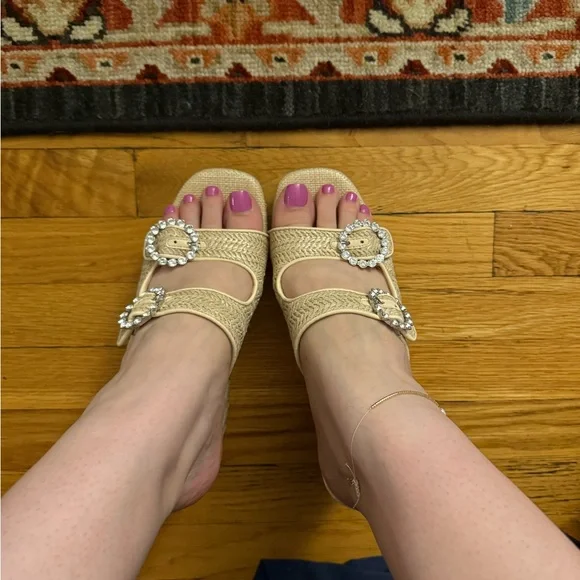 Gianni Bini basketweave platforms - Picture 1 of 6